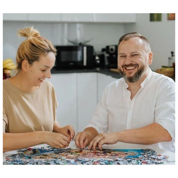 Puzzle 500 elementów American Gothic Psia Edycja Trefl