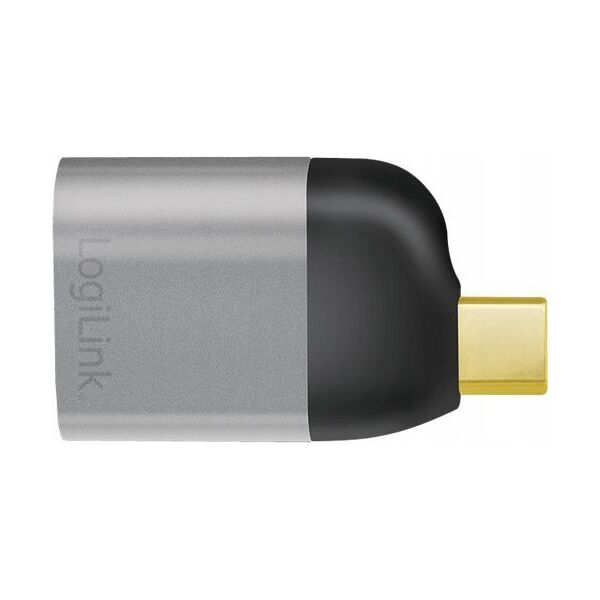 LOGILINK CUA0205 Adapter USB typu C USB-C/M na mDP/F 8K aluminium czarny/szary