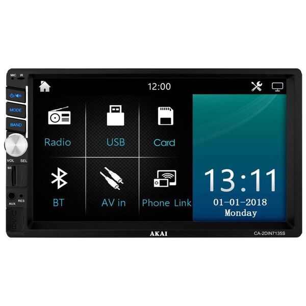 Radio samochodowe Akai Radio samochodowe 7” 2-DIN CA-2DIN7135S