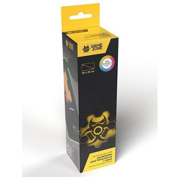 Podkładka pod klawiaturę i mysz TRACER GAMEZONE Maxi RGB (80/30/0,4)