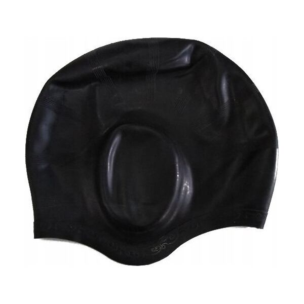 Swimming cap silicone BECO 7530 0 black long hair