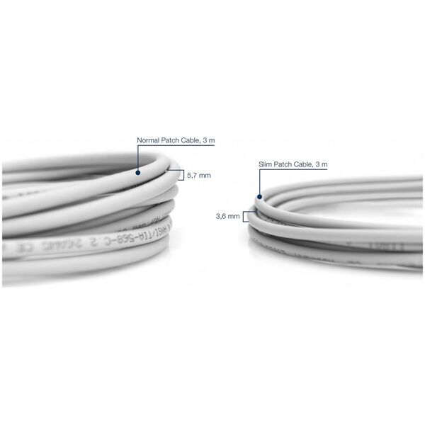 Digitus DIGITUS CAT 6A U/UTP Slim Patchkabel 5,0m grau