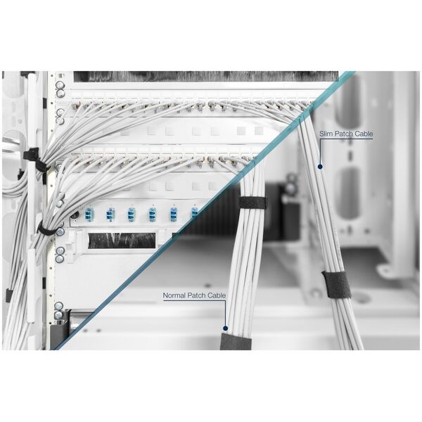 Digitus DIGITUS CAT 6A U/UTP Slim Patchkabel 5,0m grau