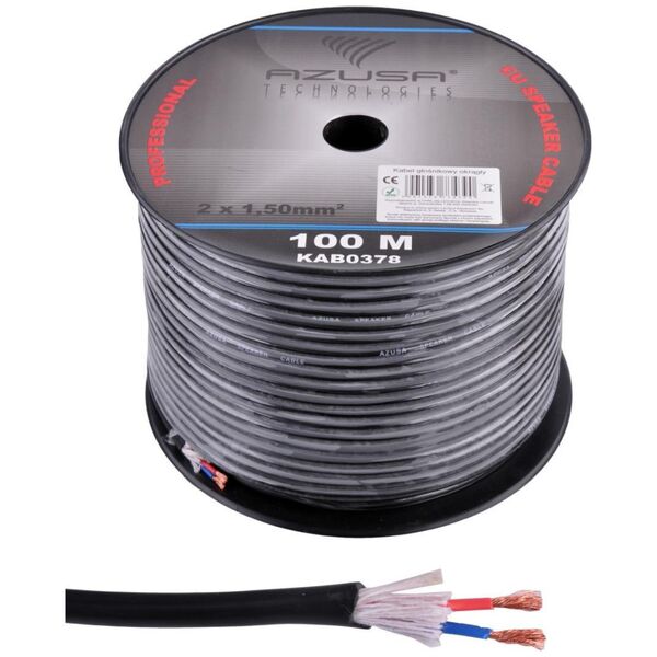 Przewód Azusa Kabel głośnikowy okrągły AZUSA 1.5mm + bawełna
