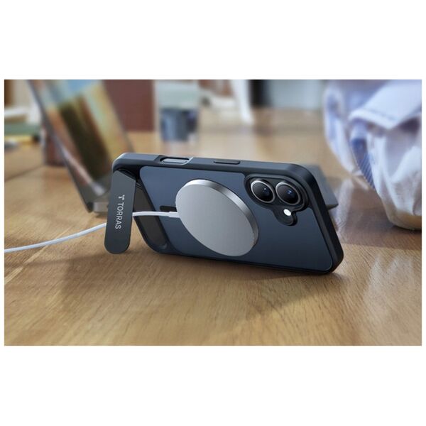 Torras Etui Torras Pstand Series dla iPhone 16 Plus (Czarny)