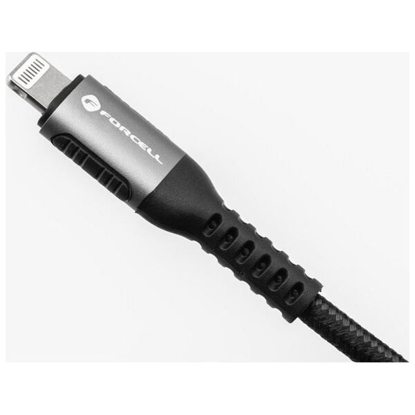 FORCELL F-ENERGY C259 kabel Typ C do Lightning PD 3A 27W Cafule 3 m czarny