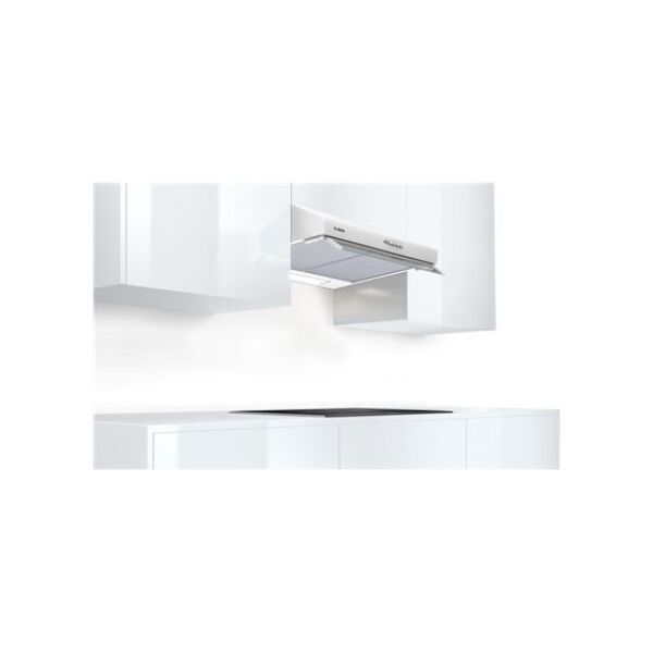 Okap Bosch Bosch Hood DUL63CC20 Series 4 Built-under, Energy efficiency class D, Width 60 cm, 350 m³/h, Mechanical, White, LED (DUL63CC20) - 375378