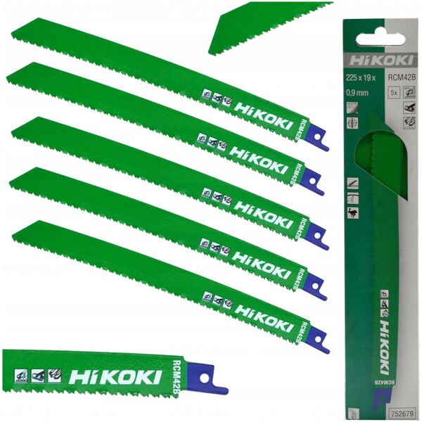 HIKOKI SABRE SAW BLADE RCM42B CURVED 225 10/14TPI 225mm /5pcs.
