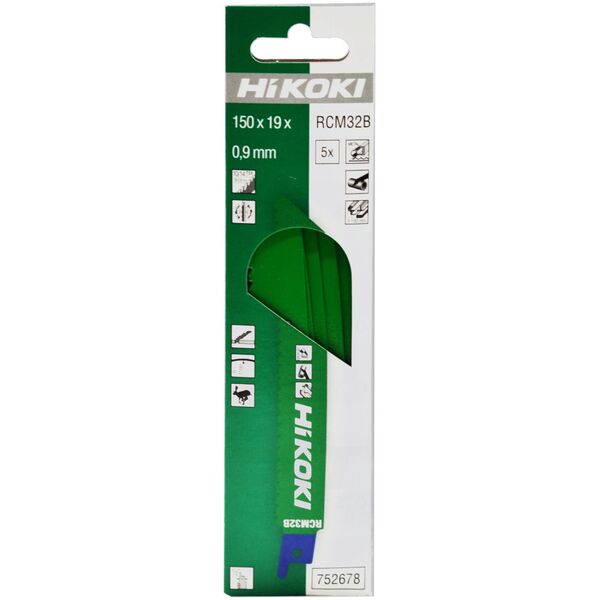 HIKOKI SABRE SAW BLADE RCM32B CURVED 150 10/14TPI 150mm /5pcs.