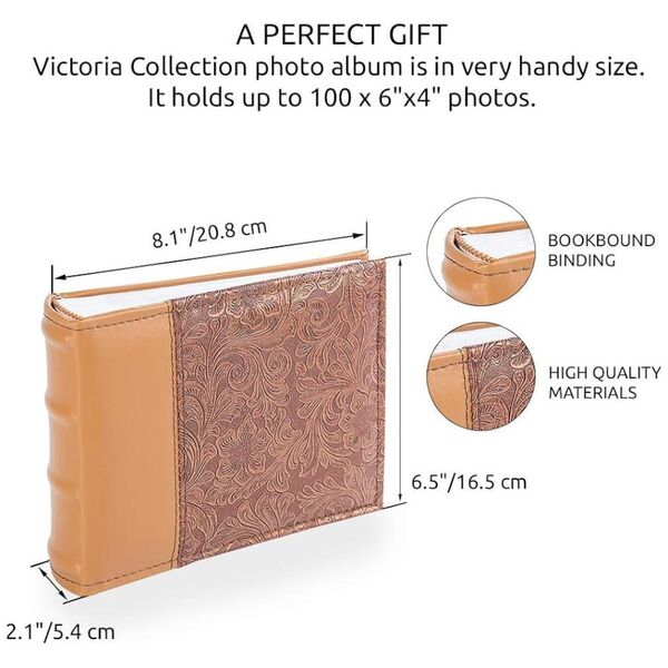 Victoria Collection Album B 10x15/100M Flower-4, gold