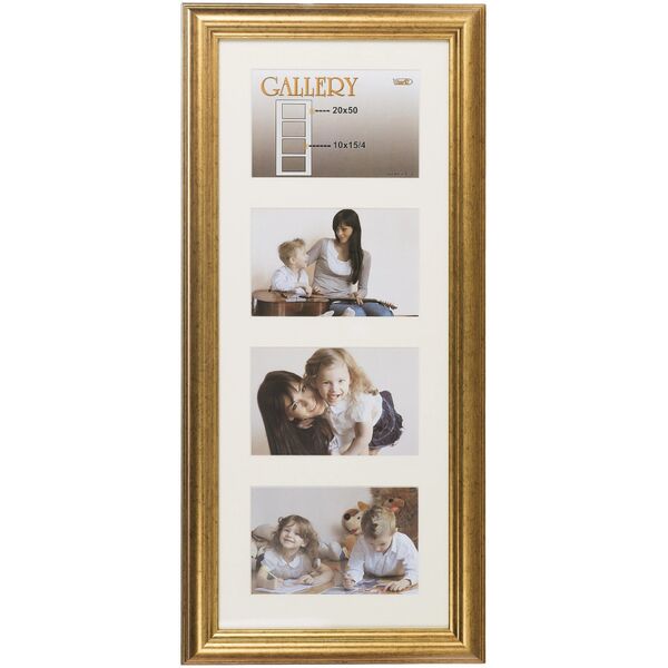 Ramka Victoria Collection Photo frame Ema Gallery 20x50/4/10x15, gold (VF3967)