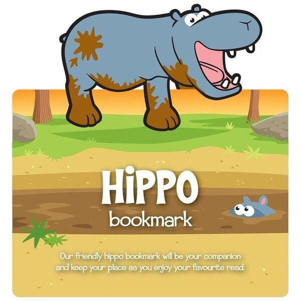 IF Zwierzęca zakładka do książki - Hippo - Hipopotam