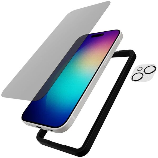 Tech21 Impact Glass/Camera w/Privacy BDL for iPhone 15 Plus (2023)