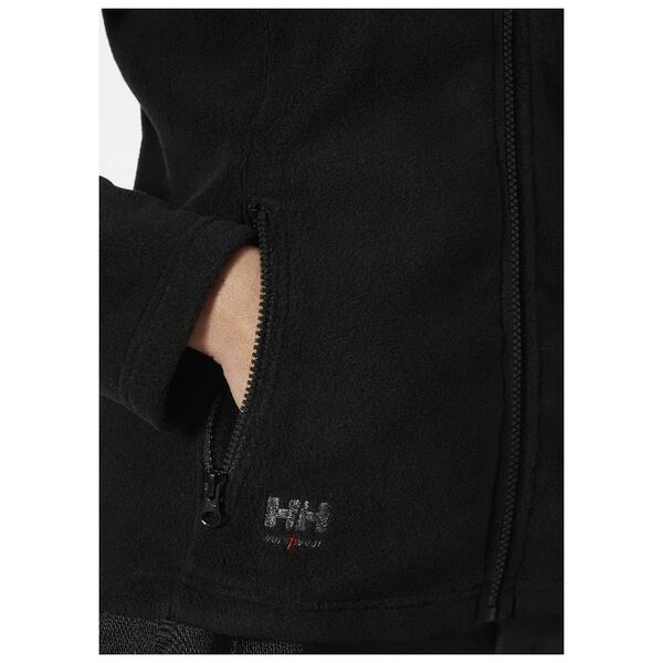 Women's sweater HELLY HANSEN Manchester 2.0 Fleece JKT, black XS