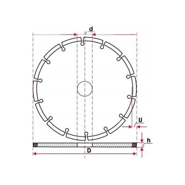 TARCZA D.STONER 230/15mm SEG. V-TURBO SUCHO