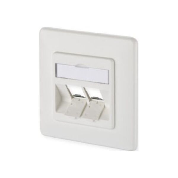 MetzConnect BTR MetzConnect BTR Datendose E-DAT modul, unbestückt, 2-fach, Unterputz, reinweiß RAL 9010 - 1309151002-E