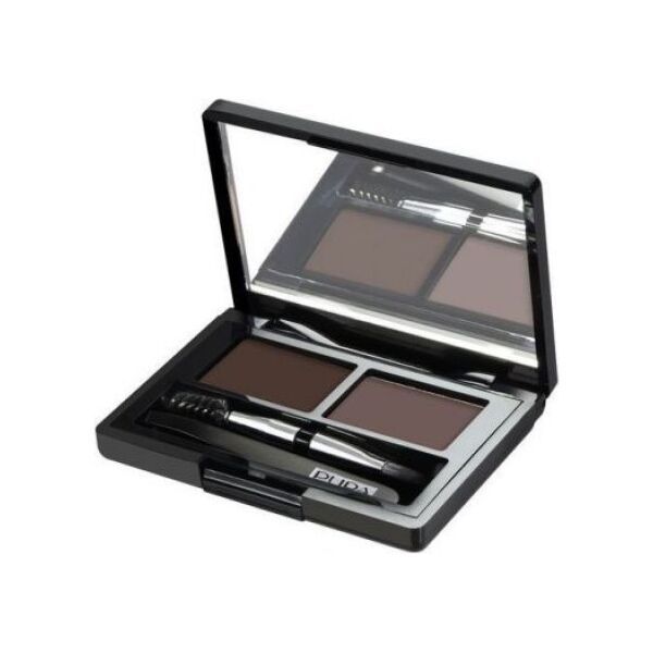 Pupa Eyebrow Design Set Zestaw do makijażu brwi 003 Dark Brown 1,1g