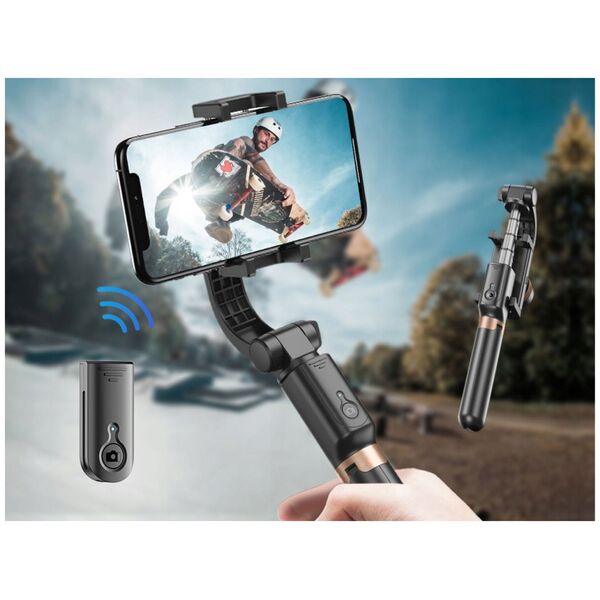 Selfie stick Apexel Selfiestick/statyw bluetooth APEXEL APL-D6 (czarny)