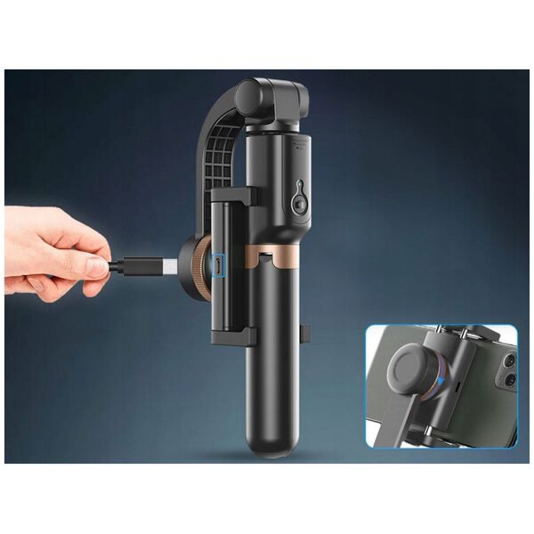 Selfie stick Apexel Selfiestick/statyw bluetooth APEXEL APL-D6 (czarny)