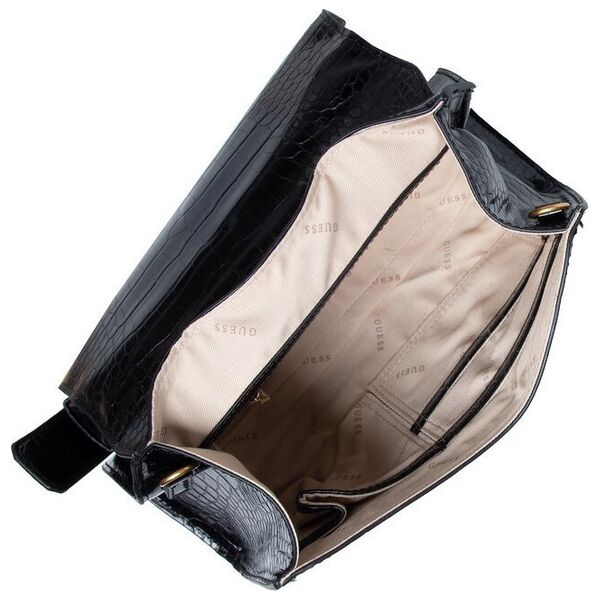 Guess, Stephi, Synthetic Leather, Textile Bag, Black, HWCB7875200, For Women, 27 x 19 x 10 cm For Women