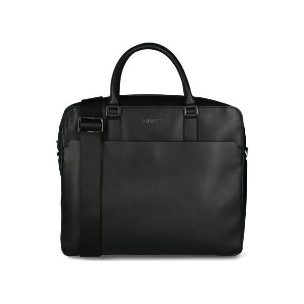 Guess, Scala, Ecological leather, Textile Briefcase, Computer, Black, 36 x 29 x 9 cm, For Men For Men