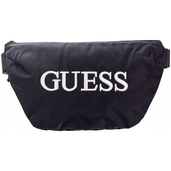 Guess, Quatro, Textile Fanny Pack, Black, 19/28.5 x 17 x 4 cm, For Men For Men