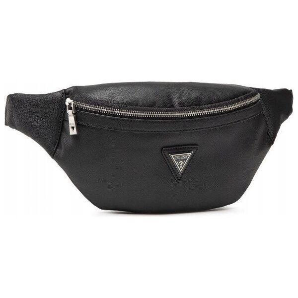 Guess, Certosa, Synthetic Leather, Textile Fanny Pack, hmcrts p1330, Black, 28 x 14 x 8 cm, For Men For Men