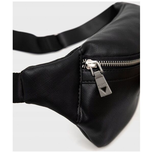 Guess, Certosa, Synthetic Leather, Textile Fanny Pack, hmcrts p1330, Black, 28 x 14 x 8 cm, For Men For Men