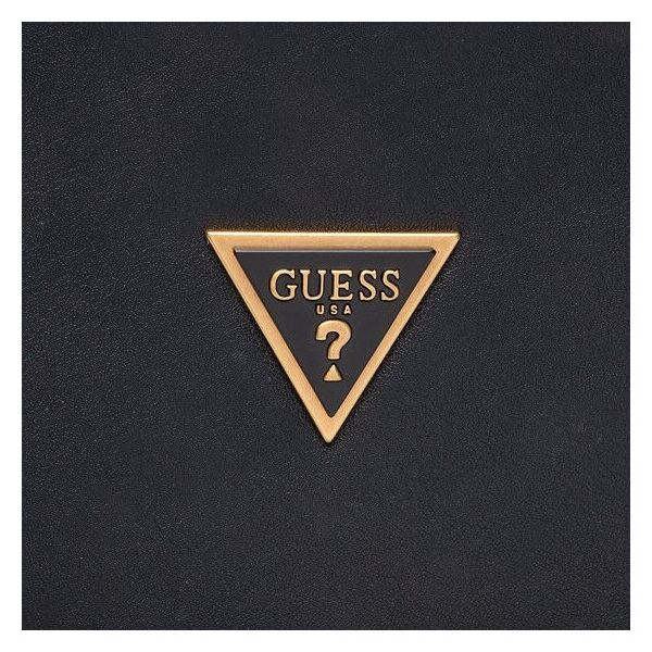 Guess, Scala, Textile Handbag, Document Holder, Black For Women
