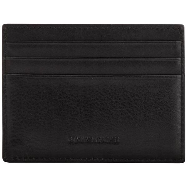Guess, New Boston, Leather Card Holder, Black, For Men For Men