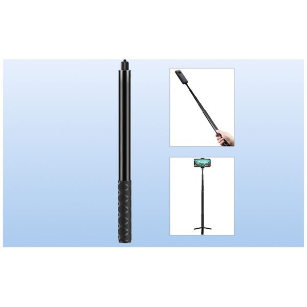 Selfie stick Puluz Metalowy uchwyt selfie Puluz 150 cm do Insta360 One RS / X2 / X3 / X4