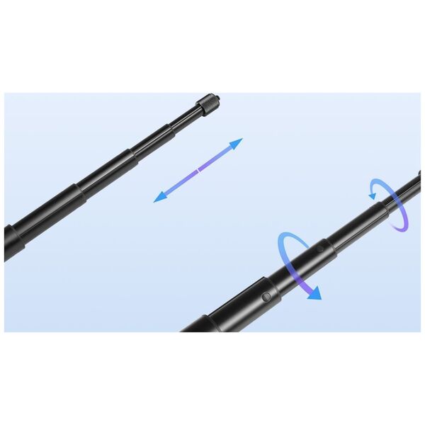 Selfie stick Puluz Metalowy uchwyt selfie Puluz 150 cm do Insta360 One RS / X2 / X3 / X4