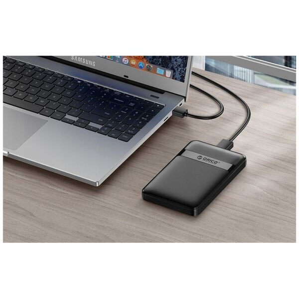Orico Obudowa dysku Orico 2577 HDD/SSD 2,5", 5Gbps, USB-A do USB Micro-B (czarna)