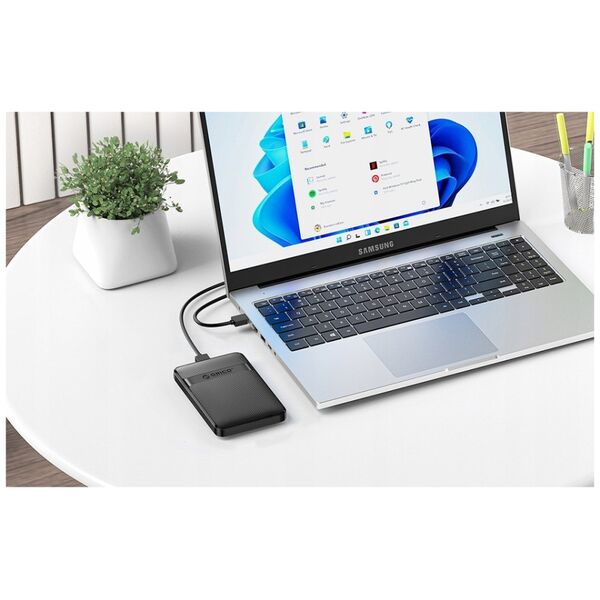 Orico Obudowa dysku Orico 2577 HDD/SSD 2,5", 5Gbps, USB-A do USB Micro-B (czarna)