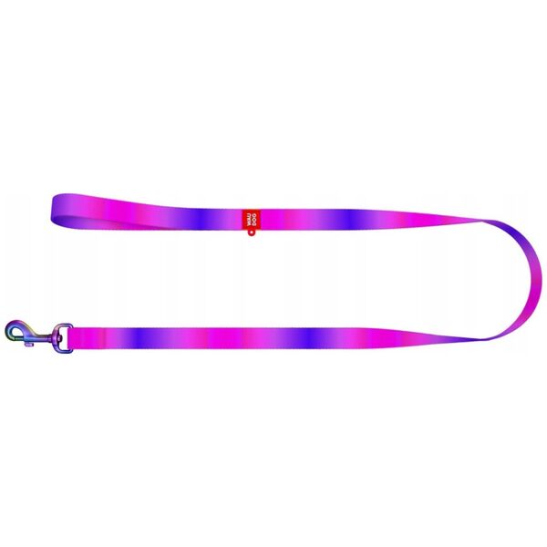 Collar Smycz dla psa nylonowa WAUDOG gradient, szer. 20mm, dł. 122cm, fioletowa