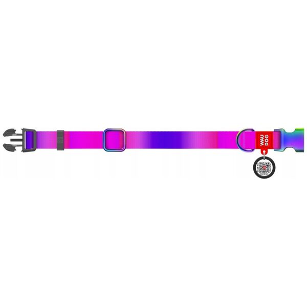 Collar Smycz dla psa nylonowa WAUDOG gradient, szer. 20mm, dł. 122cm, fioletowa