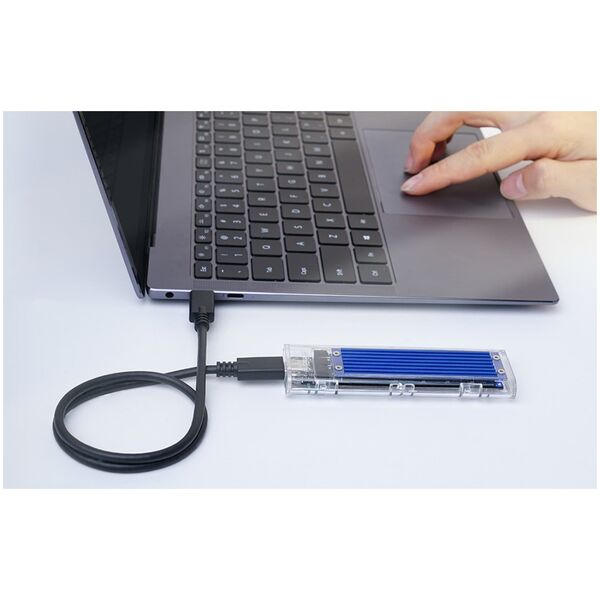 Kieszeń Orico Obudowa dysku SDD M.2 Orico, NVME, USB-C 3.1 Gen.2, 10Gbps (niebieska)