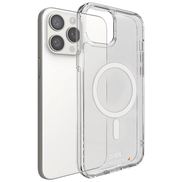 SBS Mobile Etui SBS D3O MagSafe do iPhone 15 Pro - przezroczyste