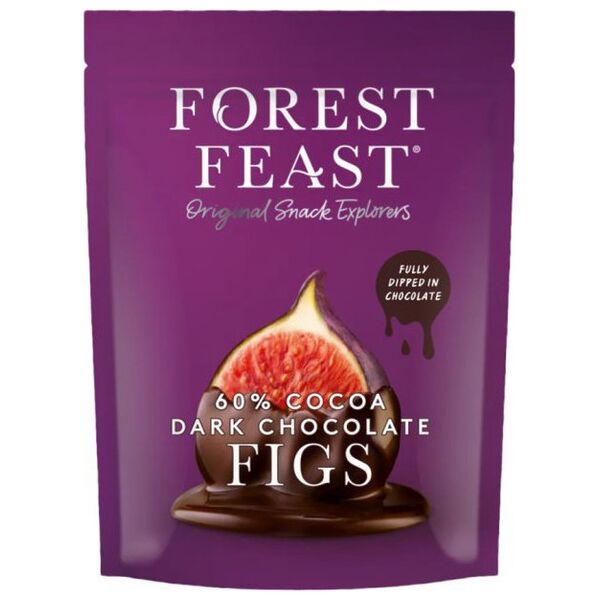 Forest Feast dark chocolate-coated figs, 140 g