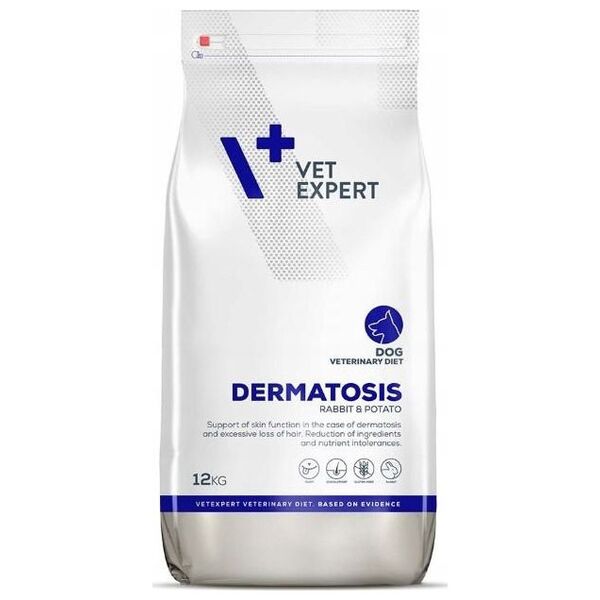 VetExpert 4T Veterinary Diet Dog Dermatosis Rabbit&Potato 12kg
