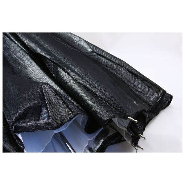 Massa Parasolka 2w1 BiaŁa - Dyfuzor + OdbijajĄca - Srebrna / 110 Cm