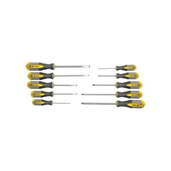 Vorel Zestaw wkrętaków PŁ 3-8mm PH0-PH3 10szt. 60970