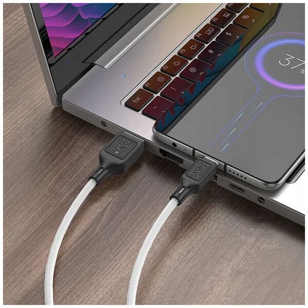 Kabel USB Hoco HOCO kabel USB A do Micro USB 2,4A X90 1 m biały