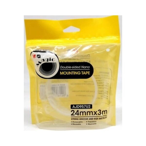 GDD Nano Tape, διπλής όψης, διάφανο, 24mmx3m 9872728 6941600143879