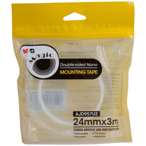 GDD Nano Tape, διπλής όψης, διάφανο, 24mmx3m 9872728 6941600143879