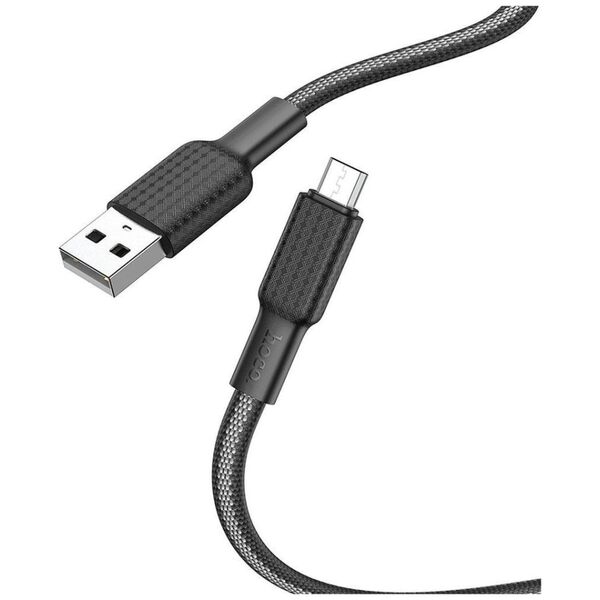 Kabel USB Partner Tele.com USB-A - microUSB Czarny