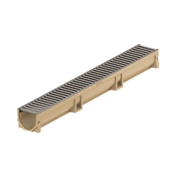 ACO DRAINAGE CHANNEL GALV STEEL EUROLINE 1M