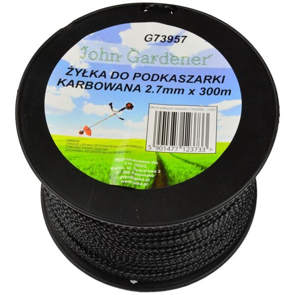 Geko Żyłka do podkaszarki karbowana 2.7mmx300m(8)