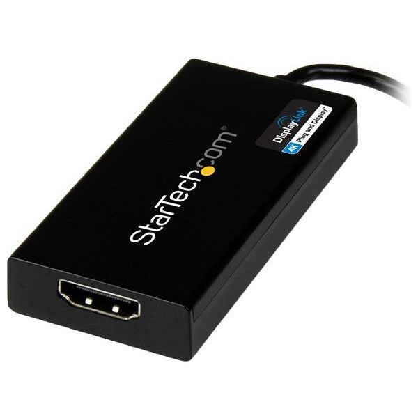StarTech USB-A - 0.1 m Czarny (USB32HD4K)