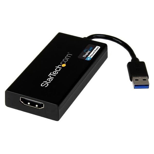 StarTech USB-A - 0.1 m Czarny (USB32HD4K)